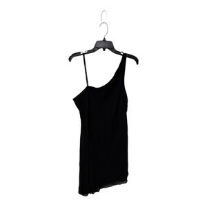Lori Ann Montreal Womens Black One Shoulder Cocktail Dress LA68588 Size 16 NWT